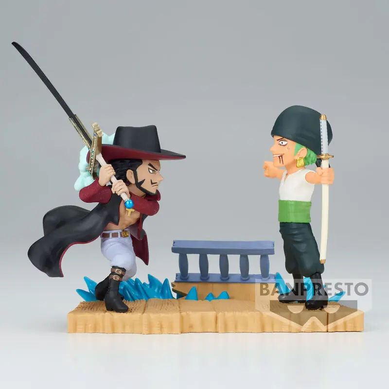 One Piece Log Stories Roronoa Zoro VS Dracule Mihawk Figur 7cm termékfotó