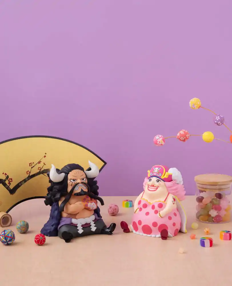 One Piece Look Up PVC Statue Kaido the Beast &amp; Big Mom 11 cm (with Gourd &amp; Semla) Produktfoto