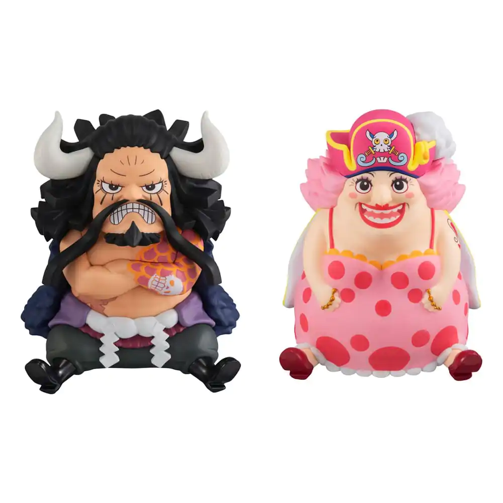 One Piece Look Up PVC Statue Kaido the Beast &amp; Big Mom 11 cm (with Gourd &amp; Semla) Produktfoto