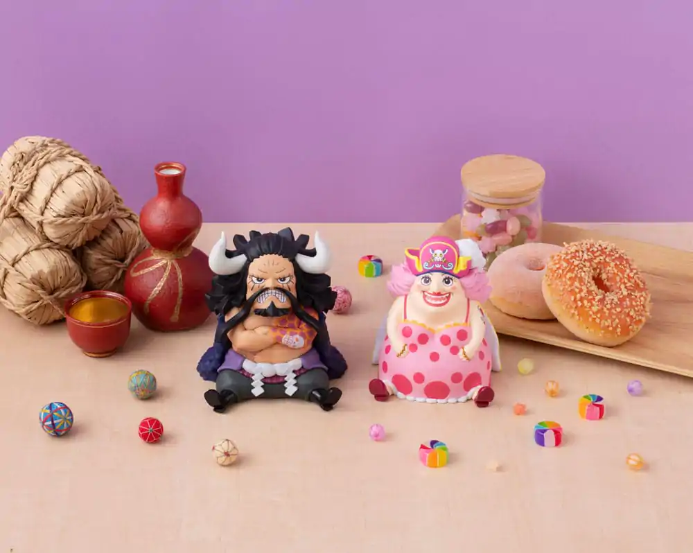 One Piece Look Up PVC Statue Kaido the Beast &amp; Big Mom 11 cm (with Gourd &amp; Semla) Produktfoto