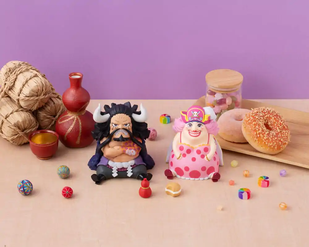 One Piece Look Up PVC Statue Kaido the Beast &amp; Big Mom 11 cm (with Gourd &amp; Semla) Produktfoto