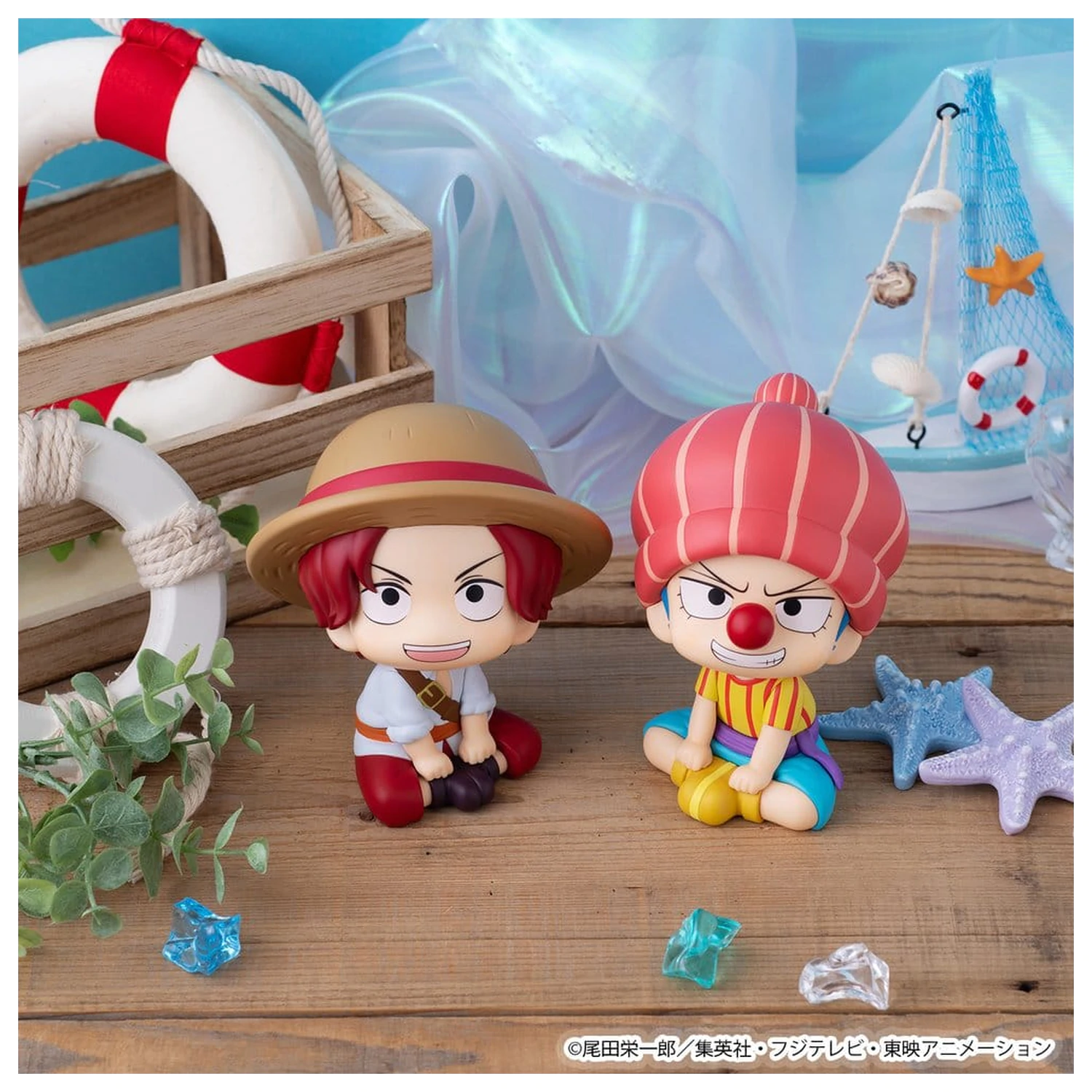 One Piece Look Up PVC Figuren 2er-Pack Shanks & Buggy Childhood Ver. 11 cm (mit Geschenk) Produktfoto