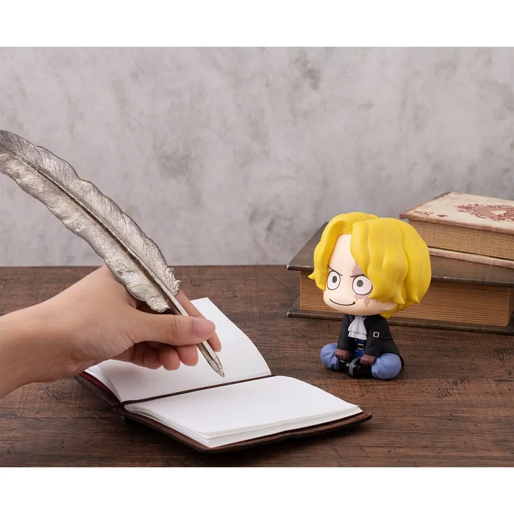 One Piece Look Up PVC Statue Sabo & Marco 11 cm Produktfoto