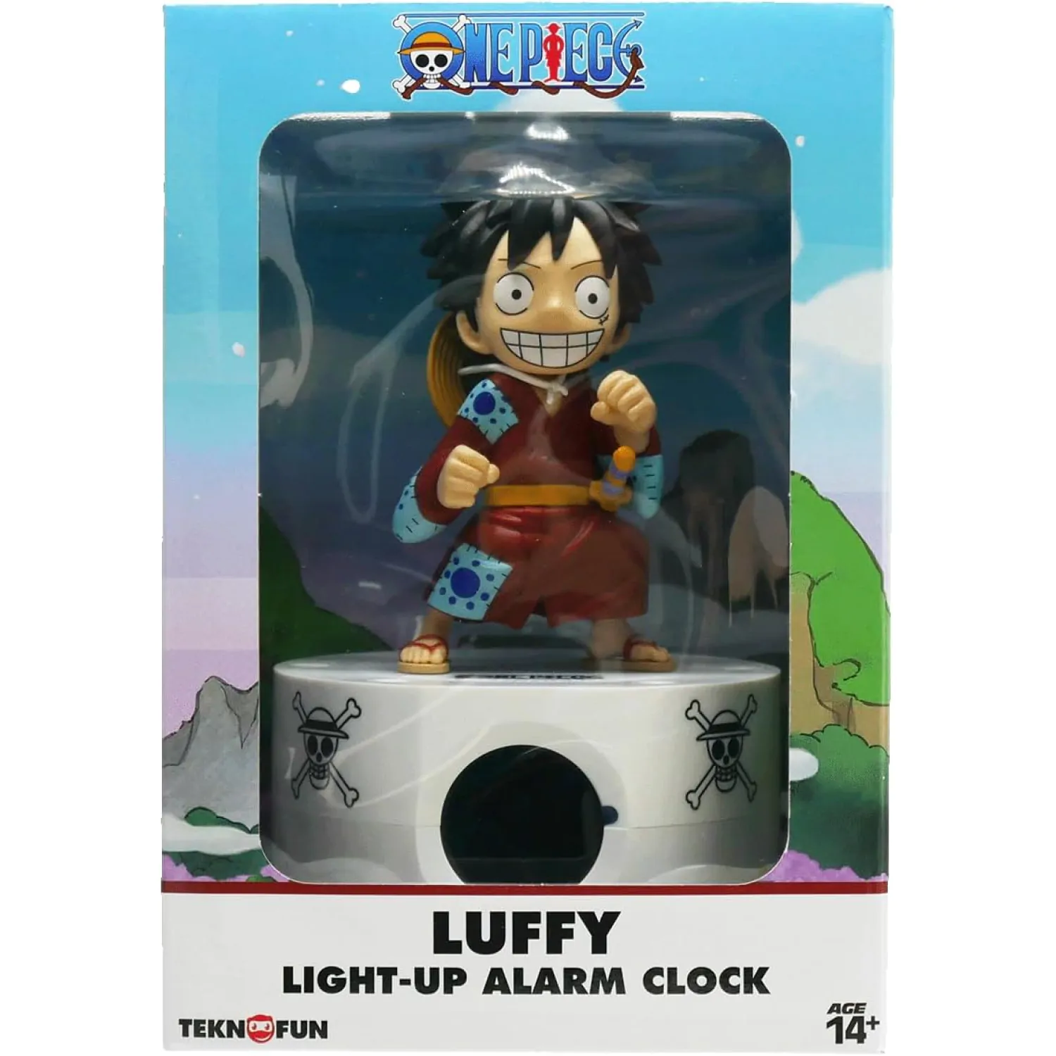 One Piece Wecker mit Licht Luffy 18 cm Produktfoto