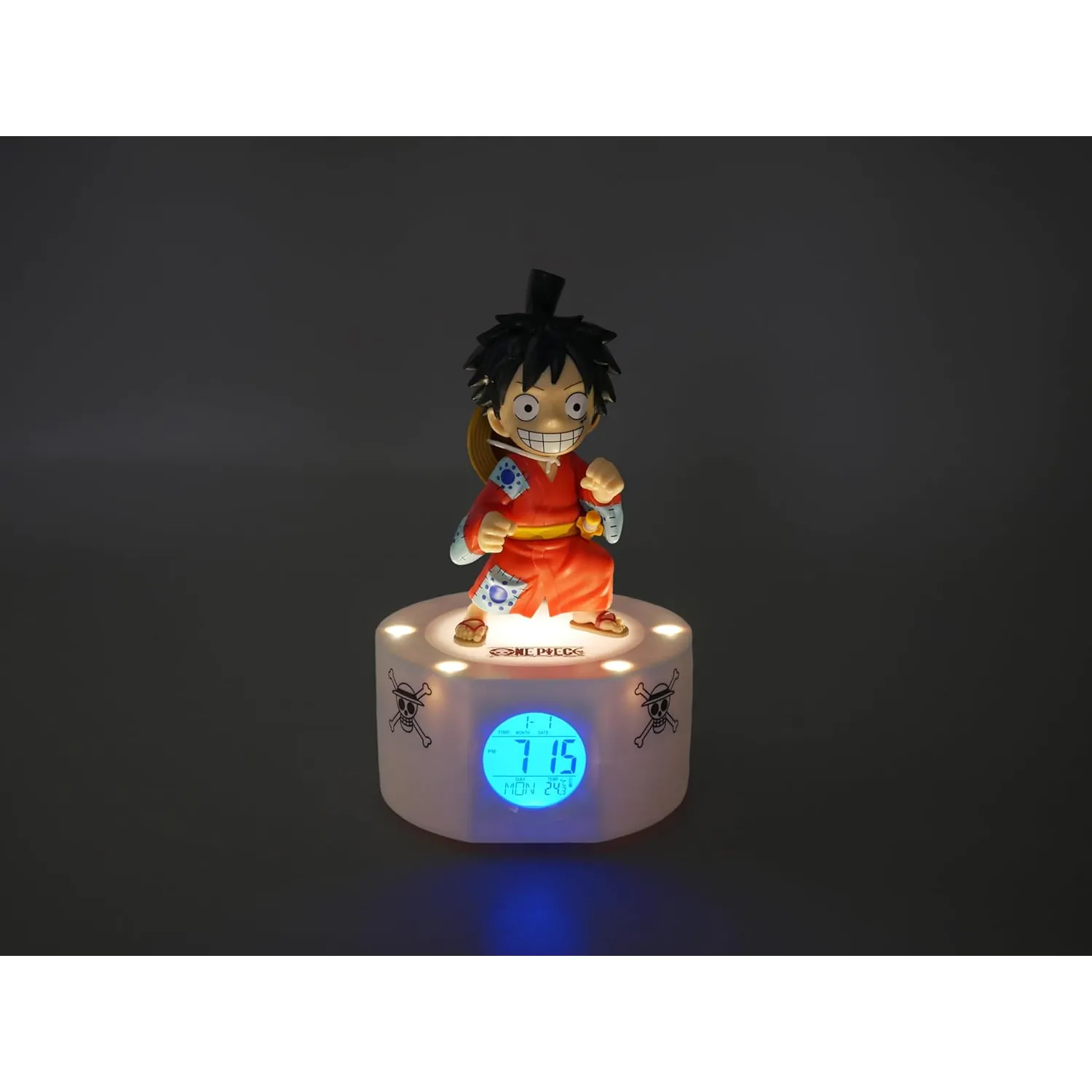 One Piece Wecker mit Licht Luffy 18 cm Produktfoto