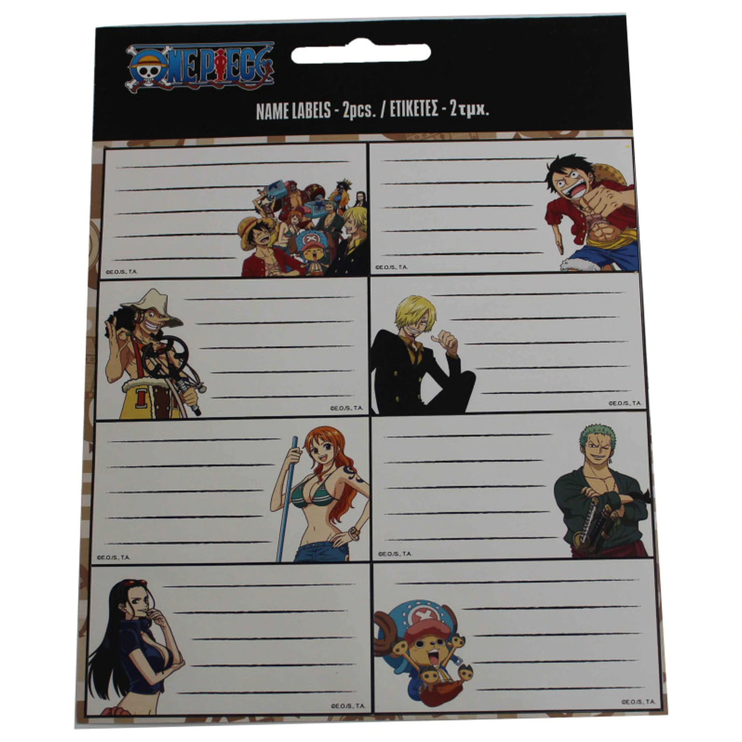 One Piece Monkey D. Luffy Notizbuch-Etiketten 16 Stk. Produktfoto
