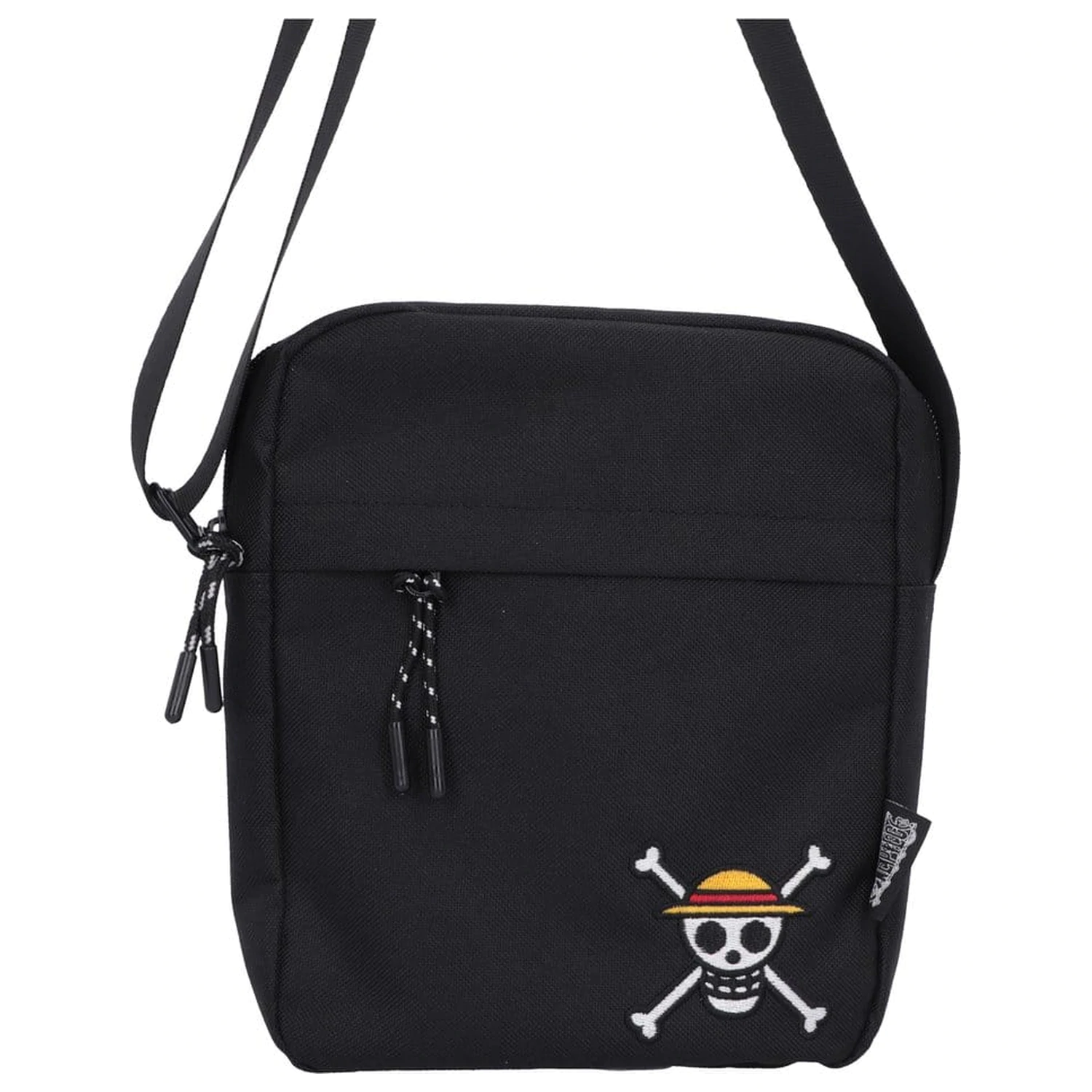 One Piece Umhängetasche Luffy Jolly Roger (Schwarz) 23 cm Produktfoto