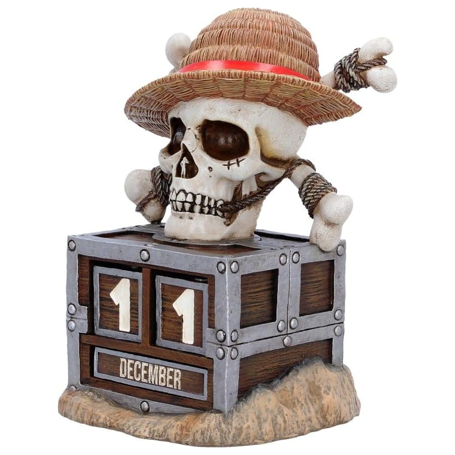 One Piece Perpetual Kalender Luffy Jolly Roger 16 cm Produktfoto