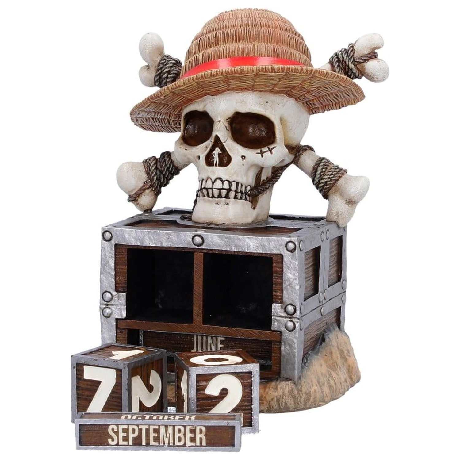 One Piece Perpetual Kalender Luffy Jolly Roger 16 cm Produktfoto