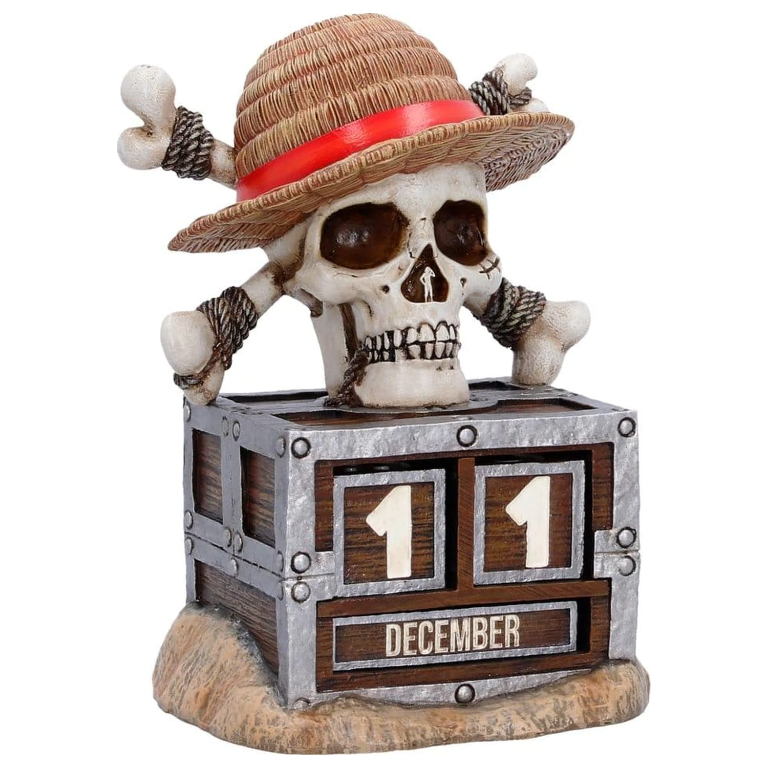One Piece Perpetual Kalender Luffy Jolly Roger 16 cm Produktfoto
