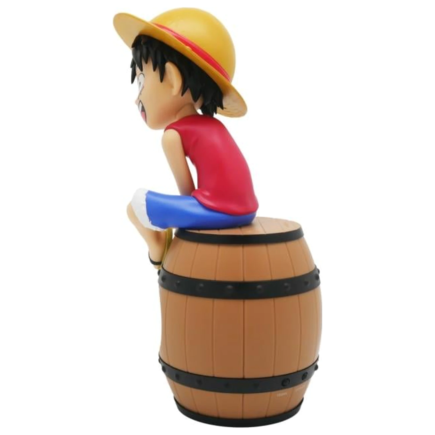 ONE PIECE Luffy auf einem Fass LED Licht-Up Wecker 28 cm Produktfoto