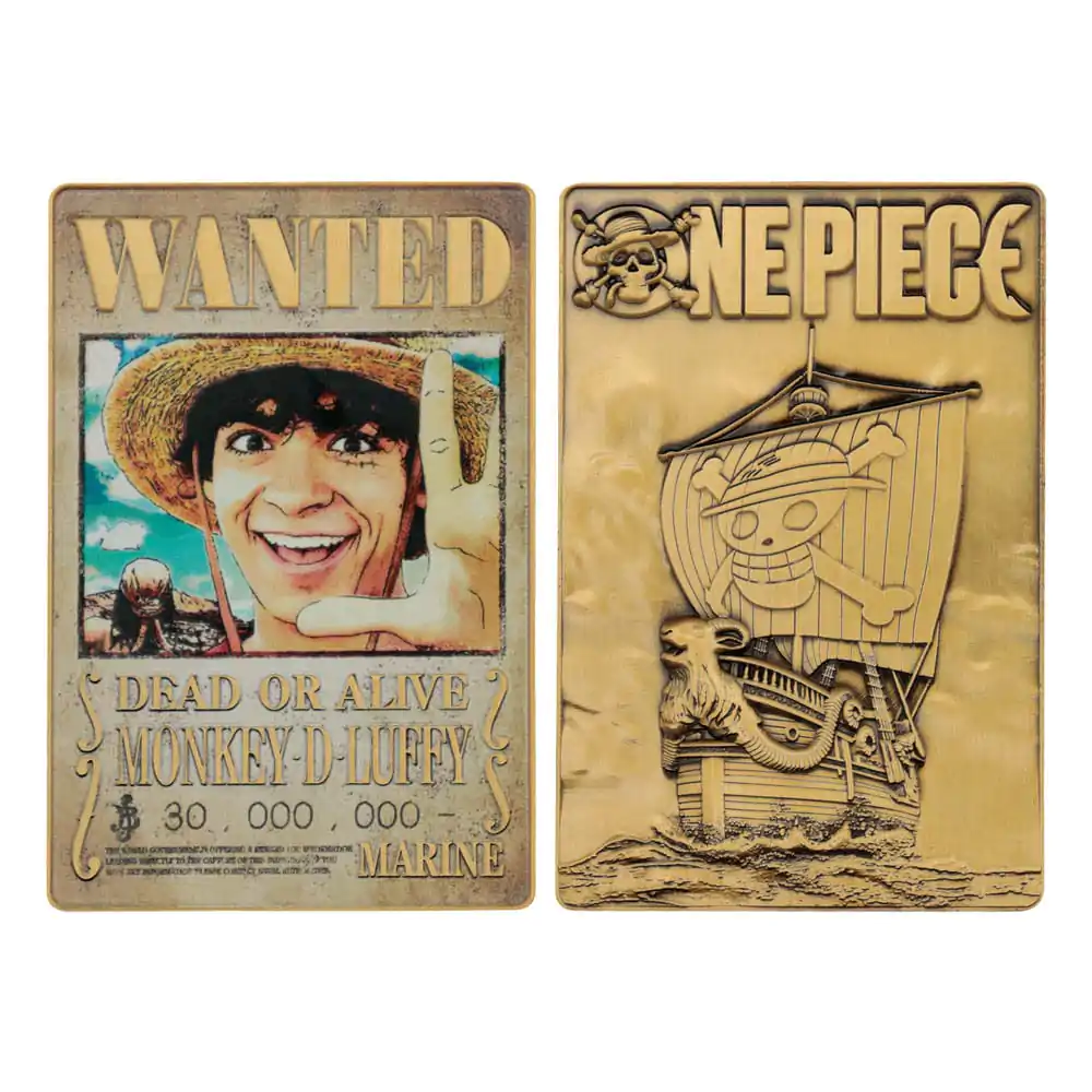 One Piece Metallbarren Luffy Wanted Poster Limited Edition termékfotó