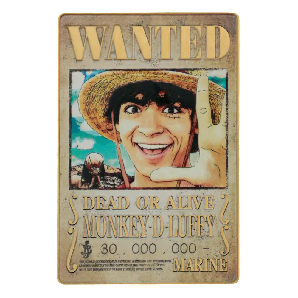 One Piece Metallbarren Luffy Wanted Poster Limited Edition termékfotó