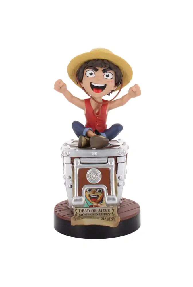 One Piece Controller/Telefonhalter Cable Guy Figur Monkey D. Ruffy Wanted Poster 21 cm termékfotó