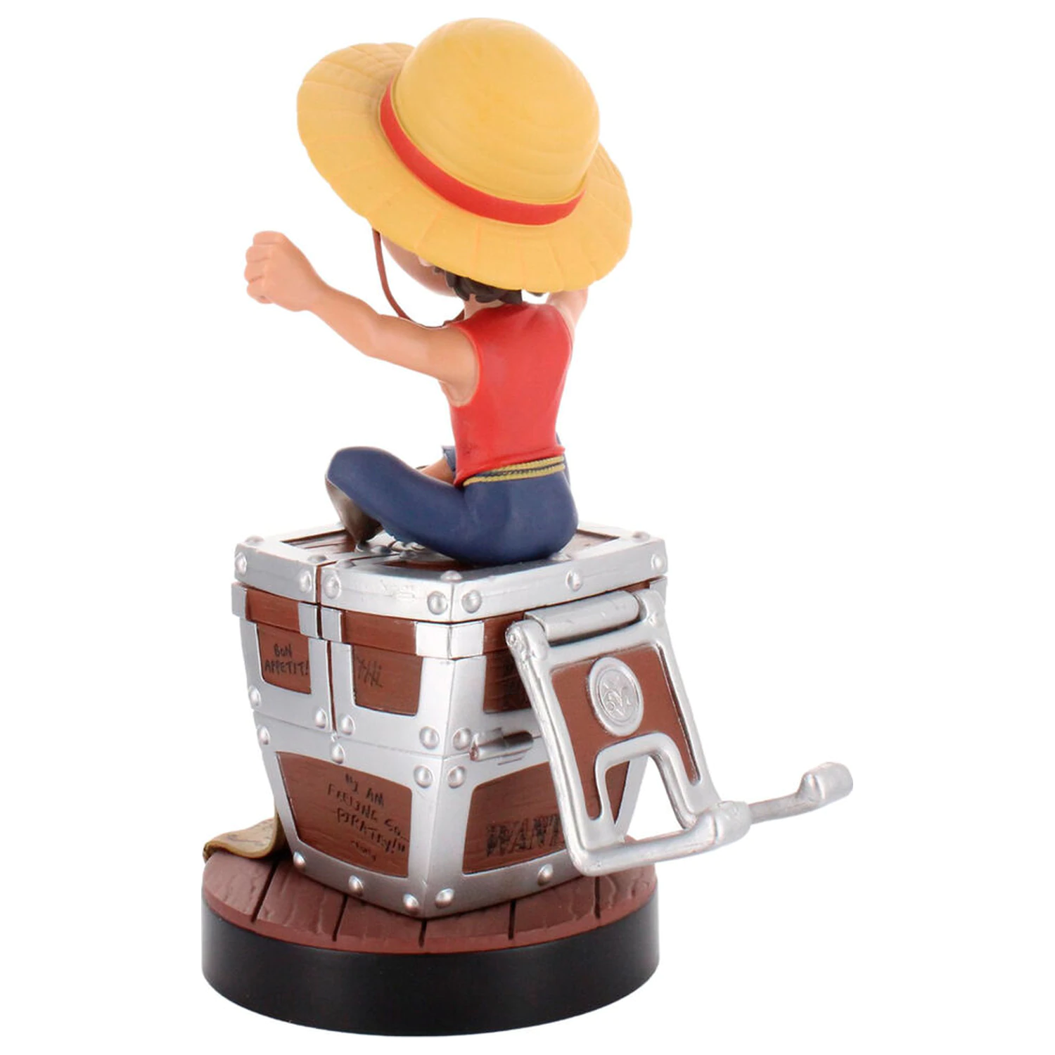 One Piece Controller/Telefonhalter Cable Guy Figur Monkey D. Ruffy Wanted Poster 21 cm Produktfoto