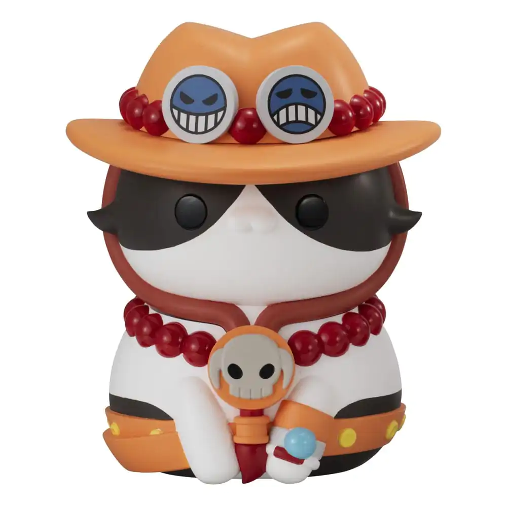 One Piece Mega Cat Project Nyanto! The Big Nyan Piece Series Sammelfigur Portgas D. Ace 10 cm Produktfoto