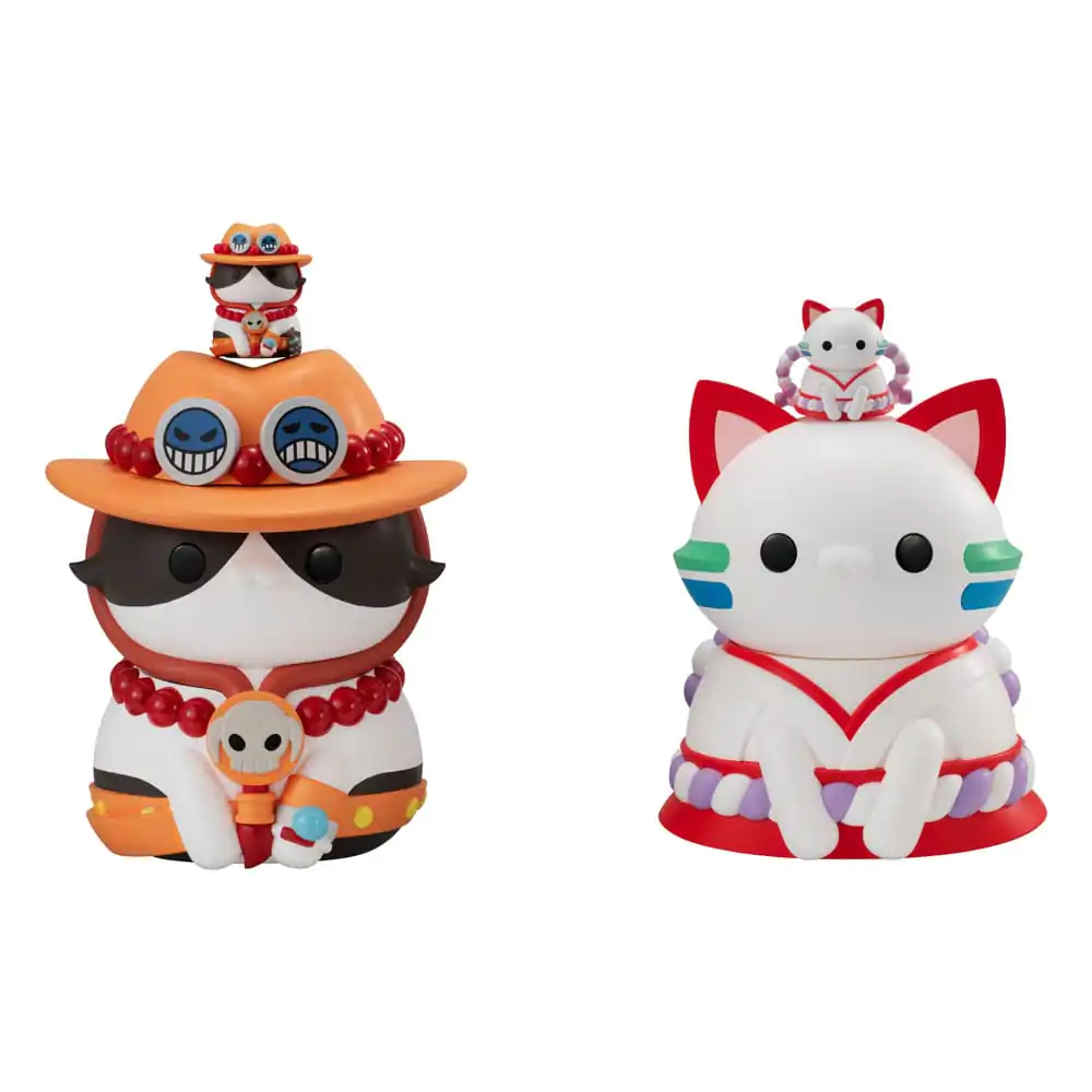 One Piece Mega Cat Project Nyanto! The Big Nyan Piece Series Sammelfigur Portgas D. Ace 10 cm Produktfoto