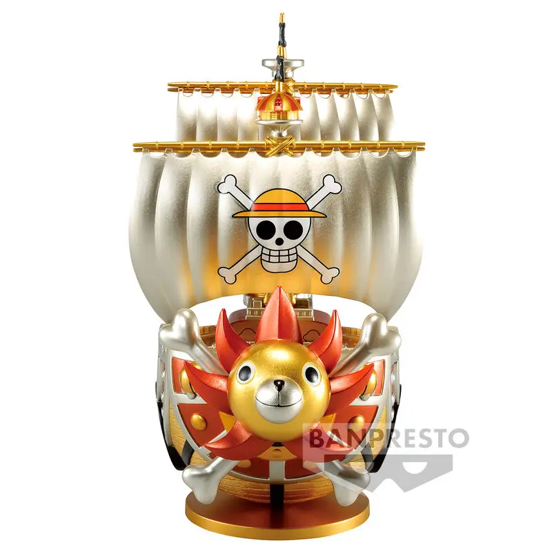 One Piece Mega World Collectable Thousand Sunny Gold Color Figur 19cm Produktfoto