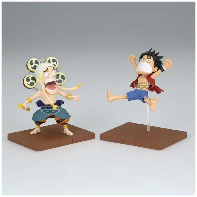 One Piece Monkey D Luffy & Enel World Collectable Figur 7cm Produktfoto