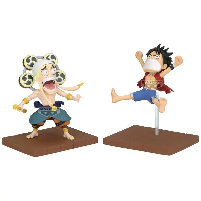 One Piece Monkey D Luffy & Enel World Collectable Figur 7cm Produktfoto