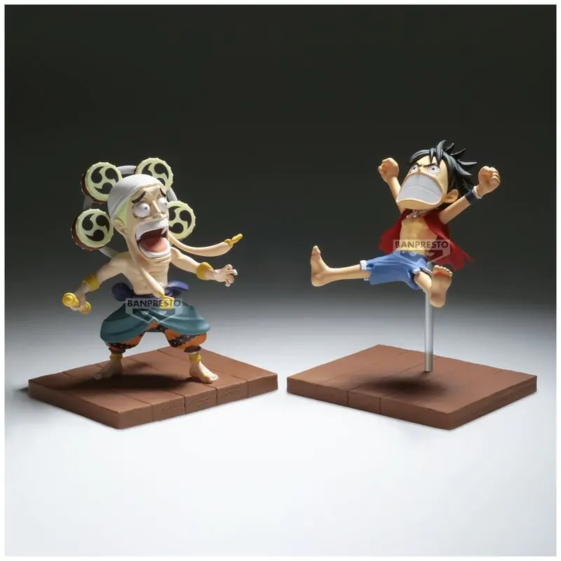 One Piece Monkey D Luffy & Enel World Collectable Figur 7cm Produktfoto