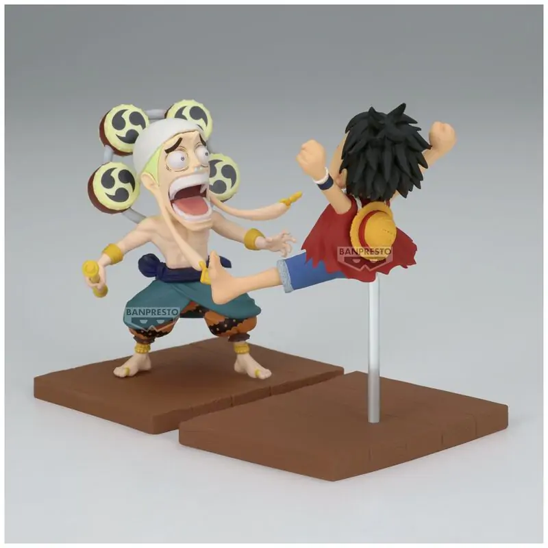 One Piece Monkey D Luffy & Enel World Collectable Figur 7cm Produktfoto