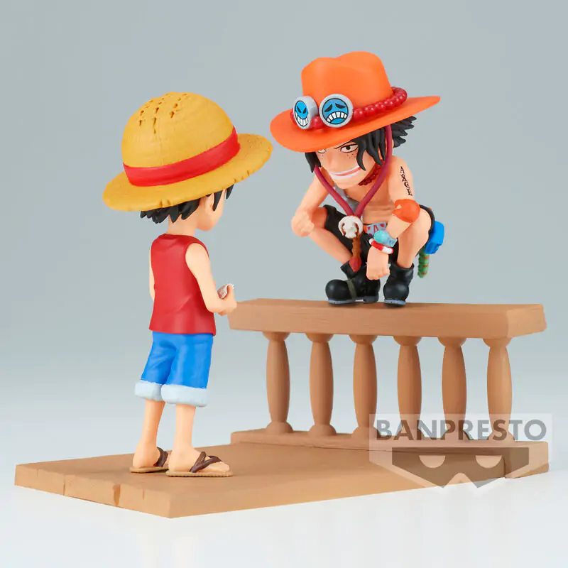 One Piece Monkey D Luffy & Portgas D Ace World Collectable Log Stories Figur 8cm termékfotó