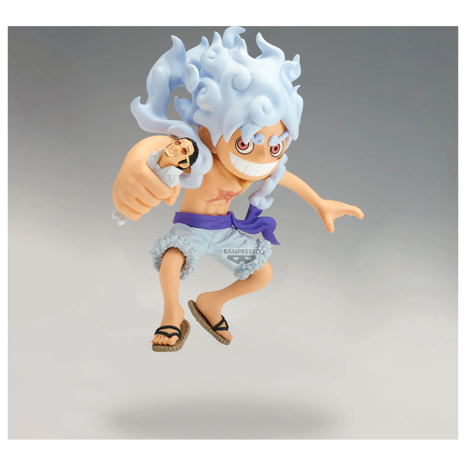 One Piece Monkey D. Luffy vs Borsalino Mega World Collectable Figur 13cm Produktfoto