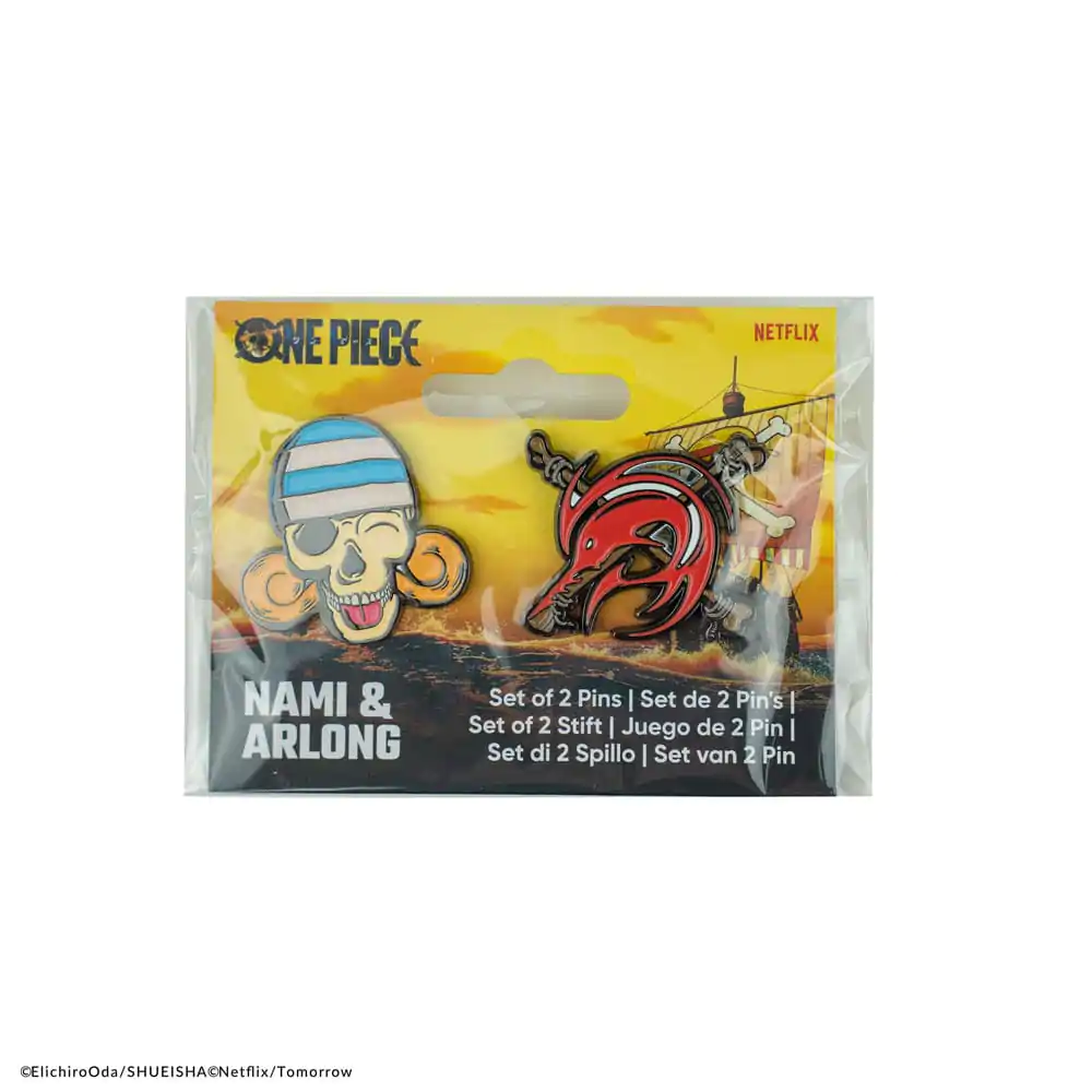 One Piece Ansteck-Pins 2er-Pack Nami & Arlong Produktfoto