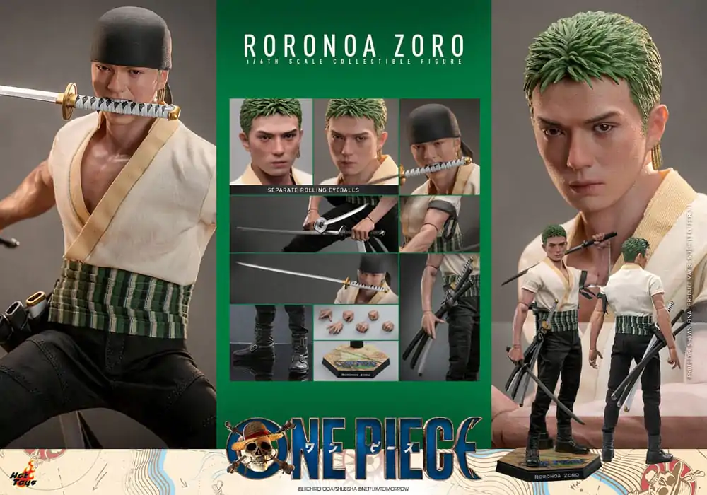 One Piece (Netflix) Actionfigur 1/6 Lorenor Zorro 31 cm Produktfoto