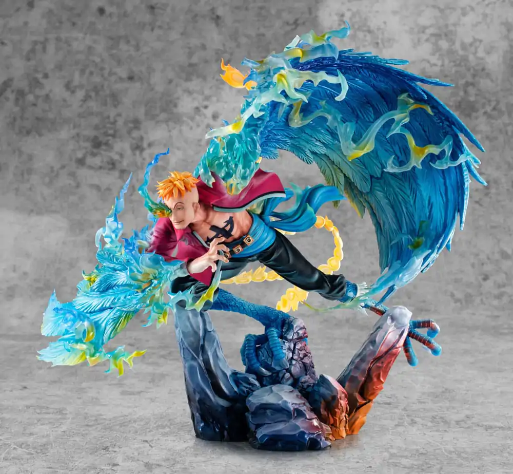 One Piece P.O.P MAS Maximum PVC Statue Marco the Phoenix Leader of 1st group of Whitebeard Pirates 32 cm Produktfoto