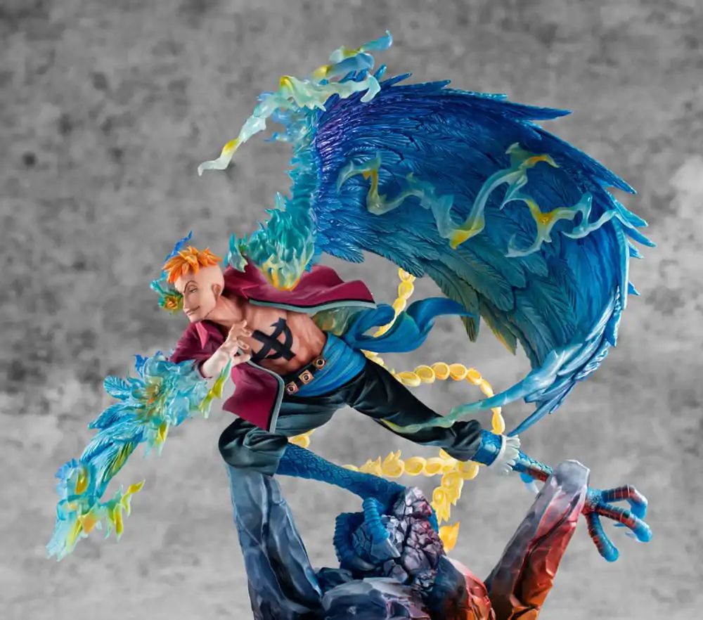 One Piece P.O.P MAS Maximum PVC Statue Marco the Phoenix Leader of 1st group of Whitebeard Pirates 32 cm Produktfoto