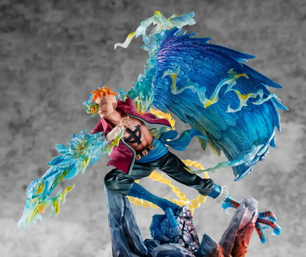 One Piece P.O.P MAS Maximum PVC Statue Marco the Phoenix Leader of 1st group of Whitebeard Pirates 32 cm Produktfoto