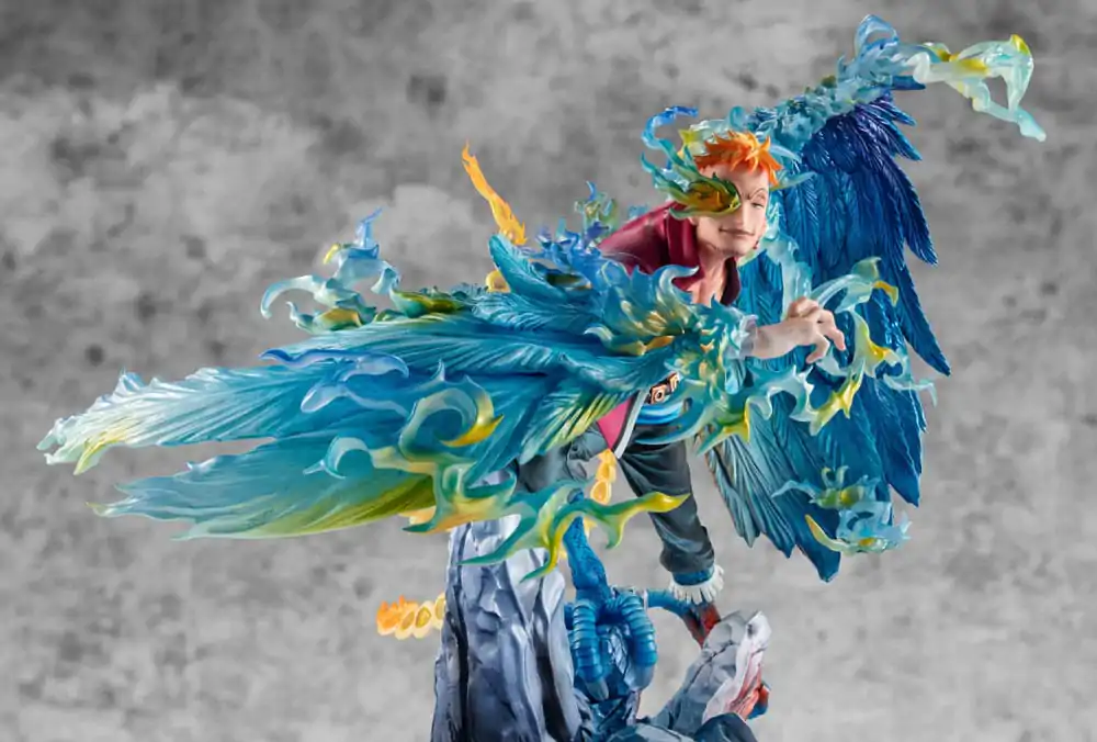 One Piece P.O.P MAS Maximum PVC Statue Marco the Phoenix Leader of 1st group of Whitebeard Pirates 32 cm Produktfoto