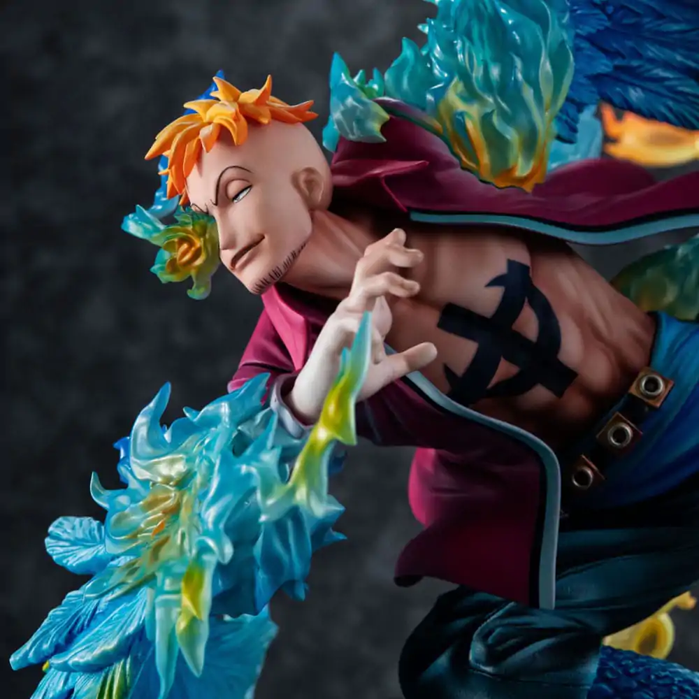 One Piece P.O.P MAS Maximum PVC Statue Marco the Phoenix Leader of 1st group of Whitebeard Pirates 32 cm Produktfoto