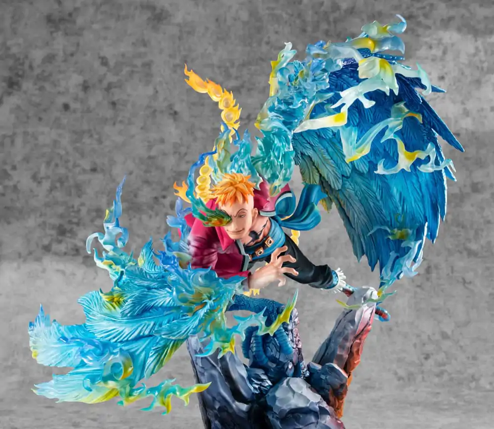 One Piece P.O.P MAS Maximum PVC Statue Marco the Phoenix Leader of 1st group of Whitebeard Pirates 32 cm Produktfoto