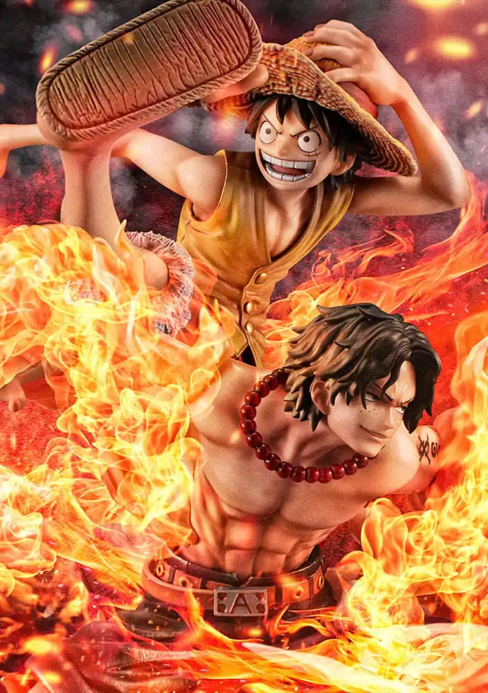 One Piece P.O.P PVC Statue NEO-Maximum Luffy &amp; Ace Bond between brothers 20th Limited Ver. 25 cm Produktfoto