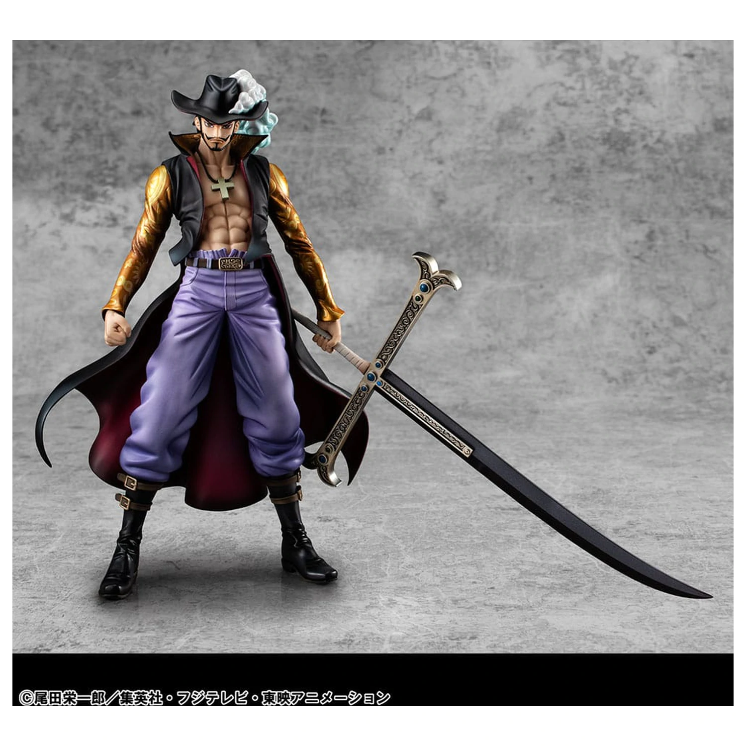 One Piece P.O.P SA-MAXIMUM PVC Statue Hawk Eye Dracule Mihawk Ver. R 29 Zentimeter Produktfoto