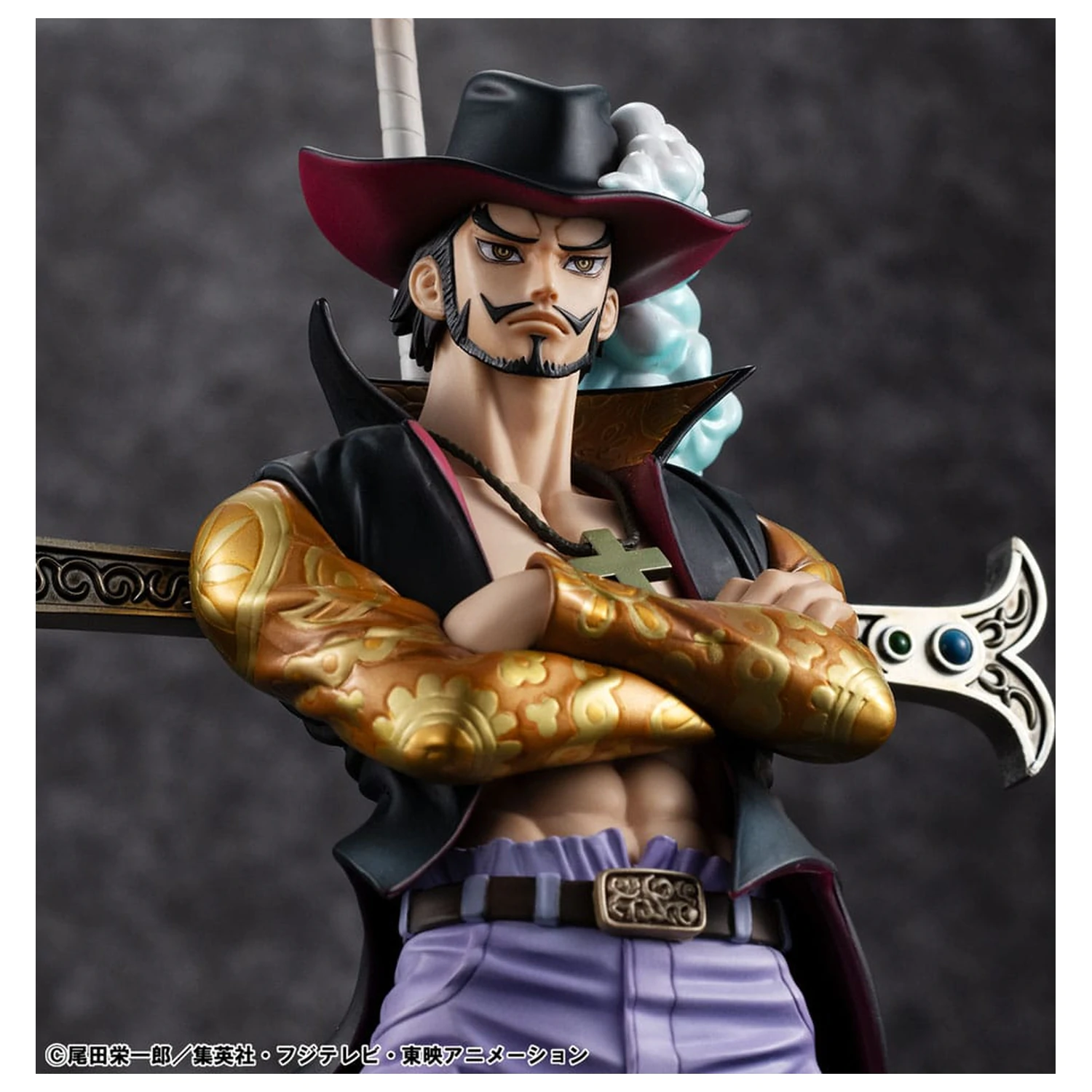 One Piece P.O.P SA-MAXIMUM PVC Statue Hawk Eye Dracule Mihawk Ver. R 29 Zentimeter Produktfoto