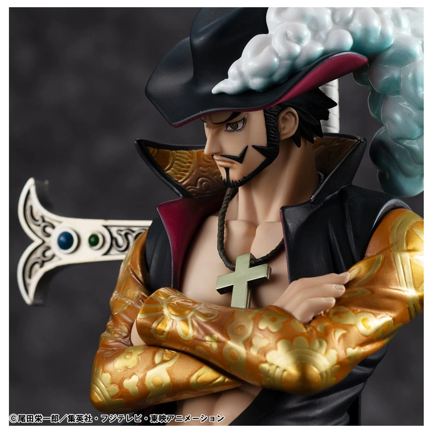One Piece P.O.P SA-MAXIMUM PVC Statue Hawk Eye Dracule Mihawk Ver. R 29 Zentimeter Produktfoto