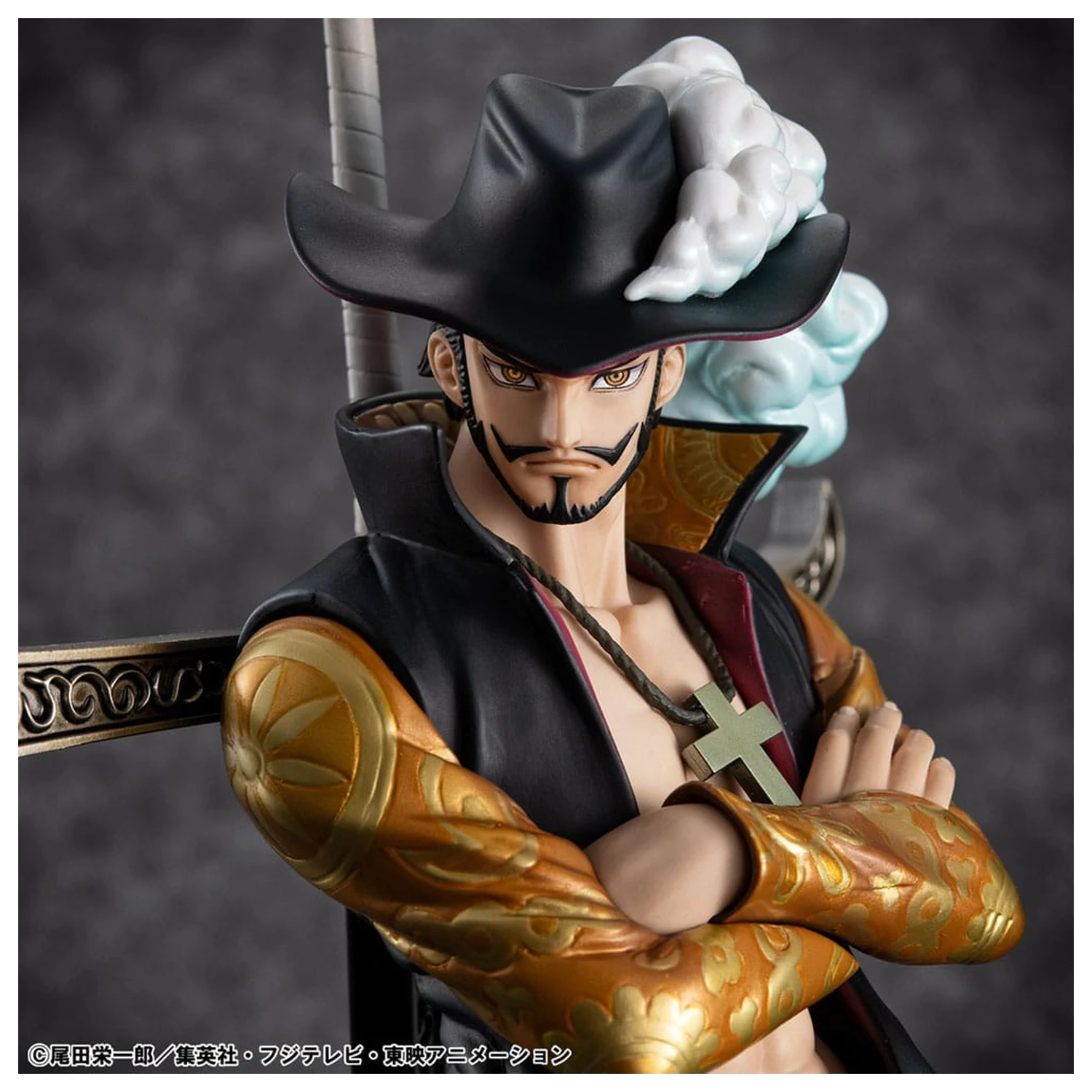 One Piece P.O.P SA-MAXIMUM PVC Statue Hawk Eye Dracule Mihawk Ver. R 29 Zentimeter Produktfoto