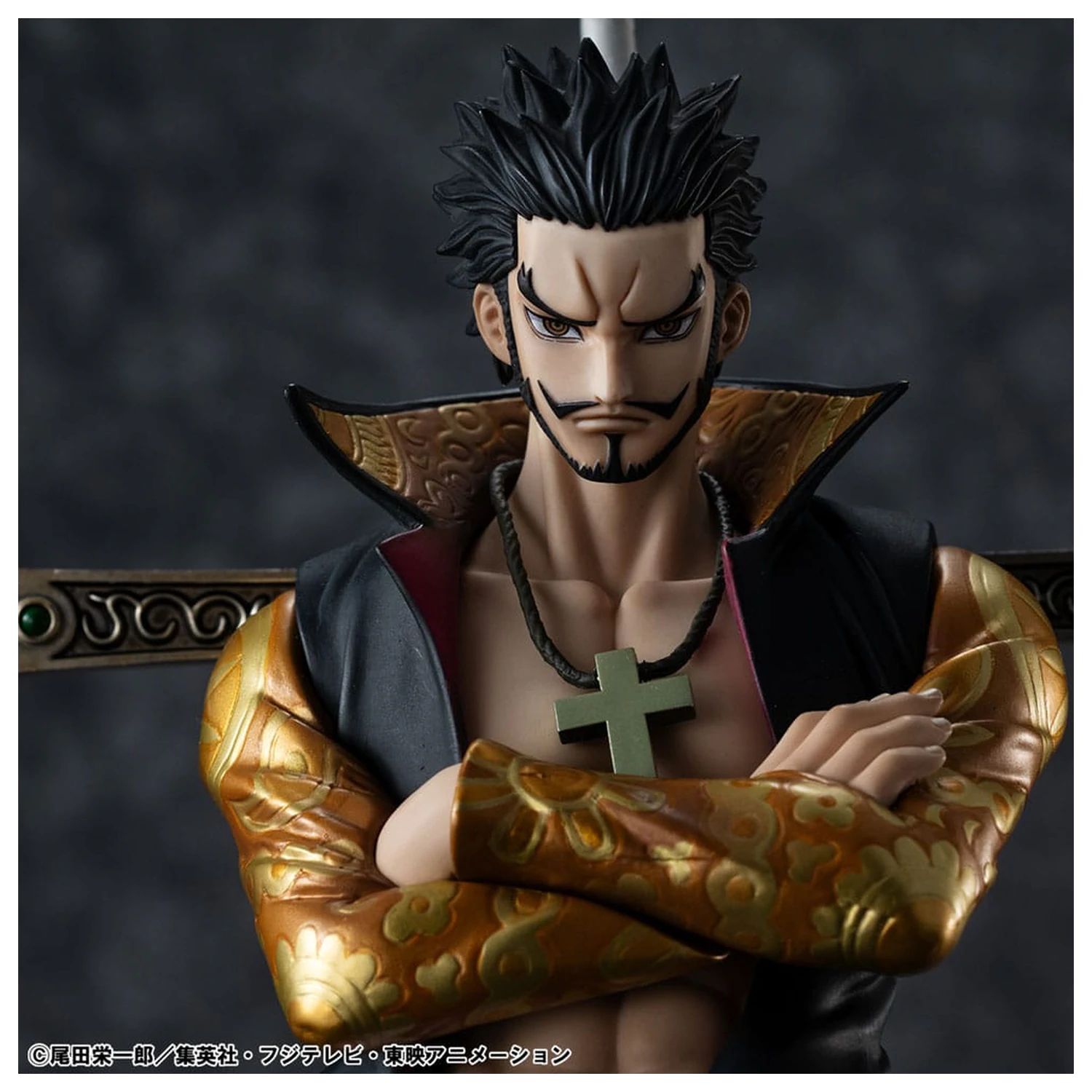 One Piece P.O.P SA-MAXIMUM PVC Statue Hawk Eye Dracule Mihawk Ver. R 29 Zentimeter Produktfoto