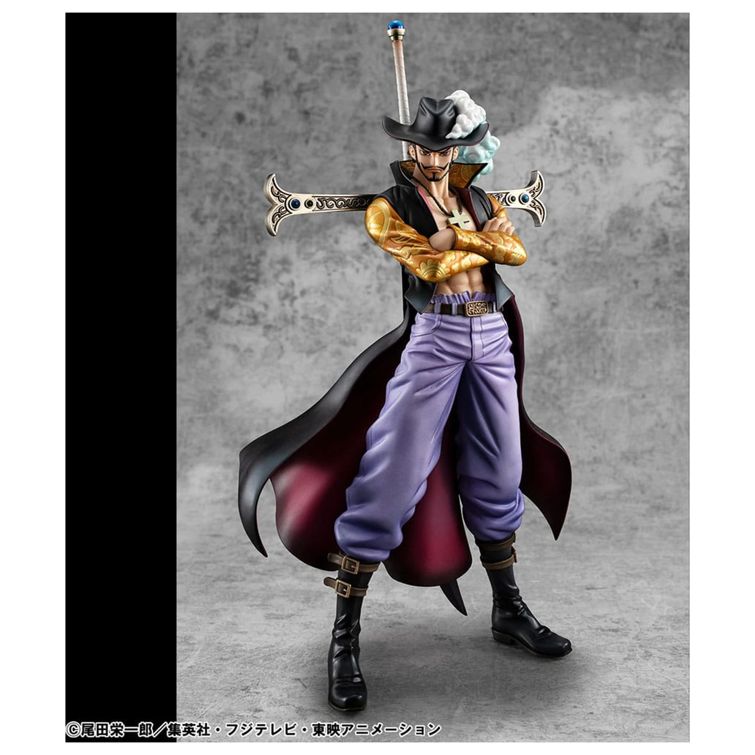 One Piece P.O.P SA-MAXIMUM PVC Statue Hawk Eye Dracule Mihawk Ver. R 29 Zentimeter Produktfoto
