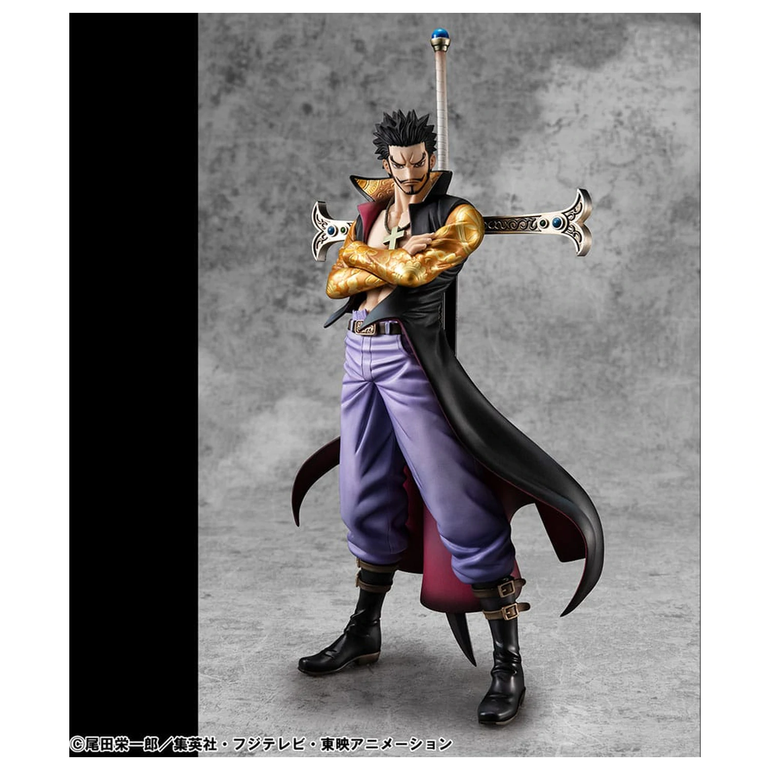One Piece P.O.P SA-MAXIMUM PVC Statue Hawk Eye Dracule Mihawk Ver. R 29 Zentimeter Produktfoto