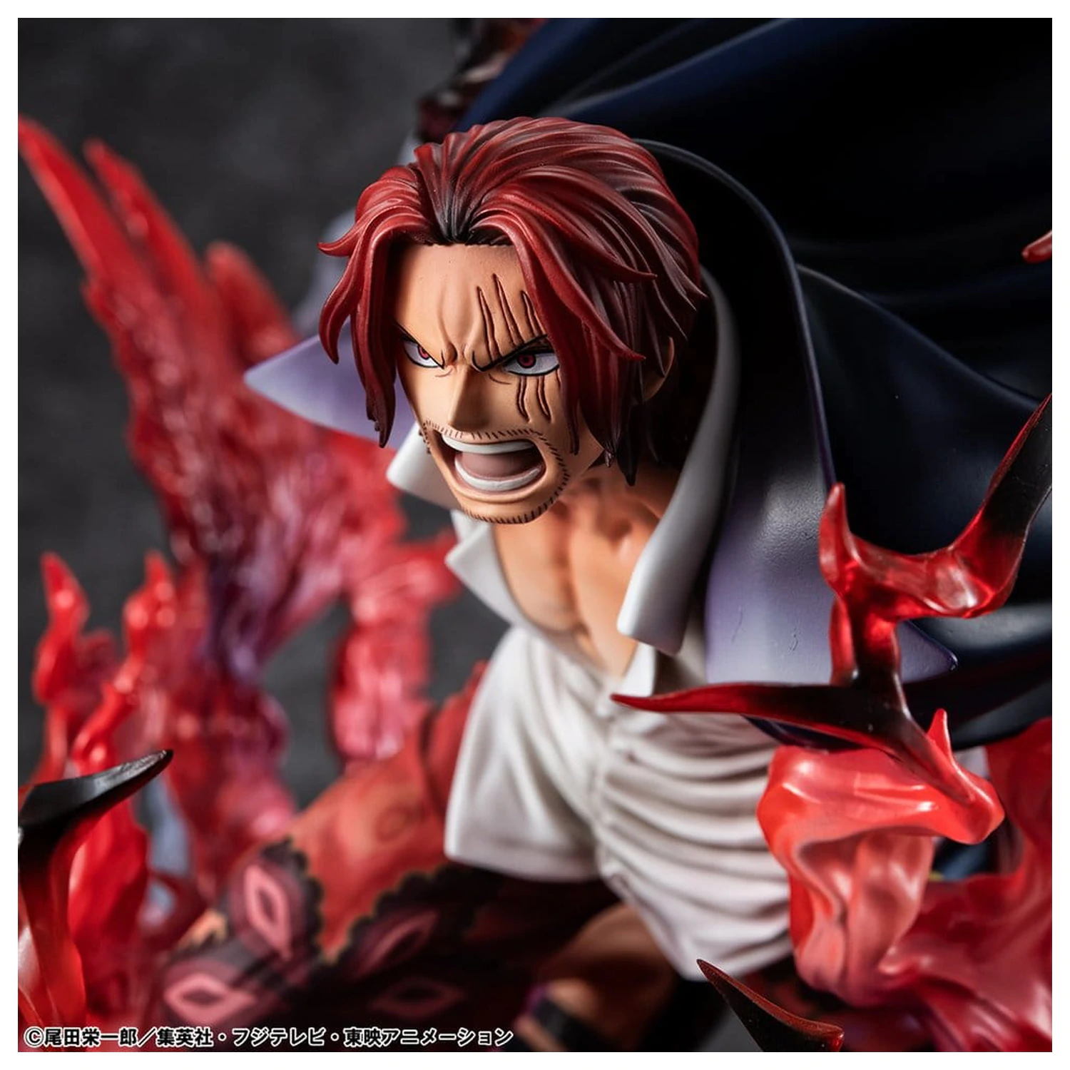 One Piece P.O.P SA-MAXIMUM PVC Statue Anführer der Rothaar-Piraten Red-Haired Shanks Kamusari 25 cm Produktfoto