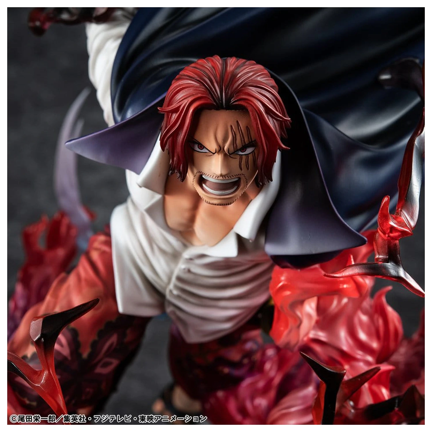 One Piece P.O.P SA-MAXIMUM PVC Statue Anführer der Rothaar-Piraten Red-Haired Shanks Kamusari 25 cm Produktfoto