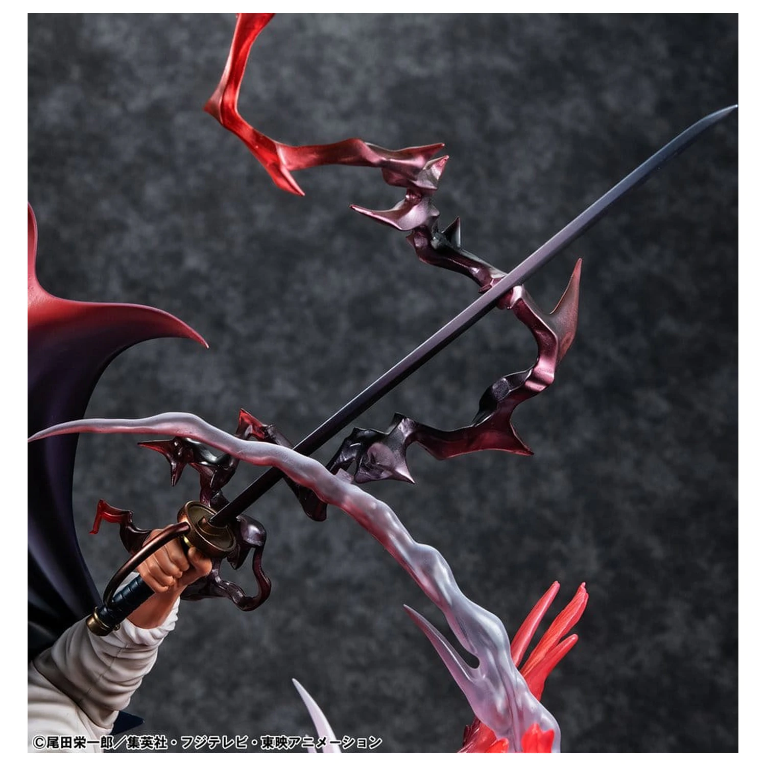 One Piece P.O.P SA-MAXIMUM PVC Statue Anführer der Rothaar-Piraten Red-Haired Shanks Kamusari 25 cm Produktfoto