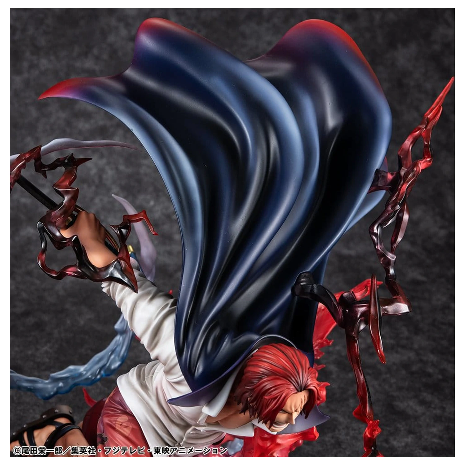 One Piece P.O.P SA-MAXIMUM PVC Statue Anführer der Rothaar-Piraten Red-Haired Shanks Kamusari 25 cm Produktfoto