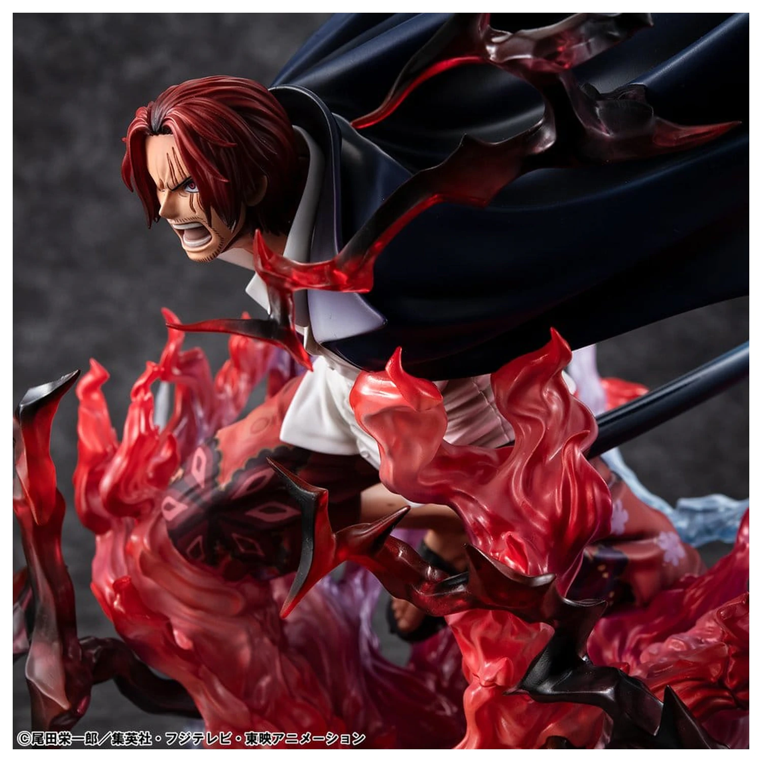 One Piece P.O.P SA-MAXIMUM PVC Statue Anführer der Rothaar-Piraten Red-Haired Shanks Kamusari 25 cm Produktfoto