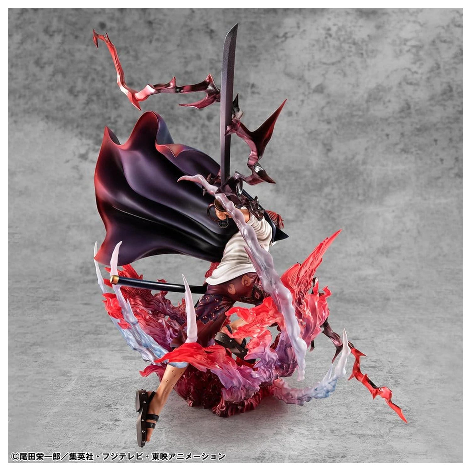 One Piece P.O.P SA-MAXIMUM PVC Statue Anführer der Rothaar-Piraten Red-Haired Shanks Kamusari 25 cm Produktfoto